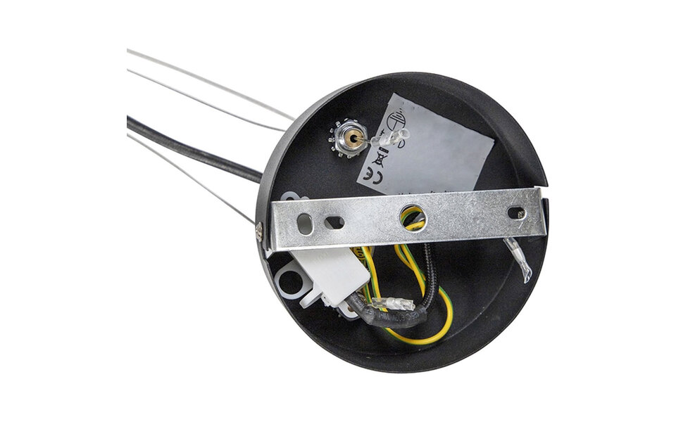 HLW LED Zwarte LED Hanglamp Trion Barnon - 4-lichts, Mat Aluminium, E27 fitting HLW LED Zwarte LED Hanglamp Trion Barnon - 4-lichts, Mat Aluminium, E27 fitting