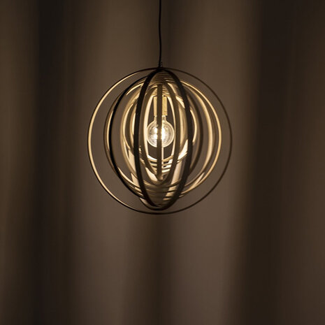 HLW LED LED Hanglamp Hout - Trion Bola Rond Design met E27 Fitting en Mat Lichtbruin HLW LED LED Hanglamp Hout - Trion Bola Rond Design met E27 Fitting en Mat Lichtbruin