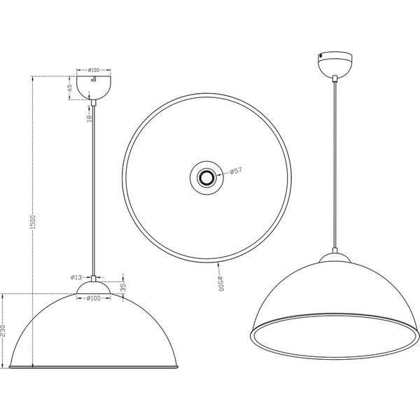 HLW LED Zwarte LED Hanglamp Trion Romy - Stijlvolle LED lamp met E27 fitting