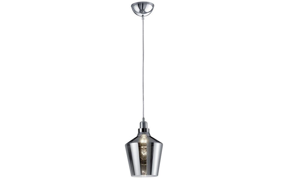 HLW LED LED Hanglamp met Glas Trion Colia - Rond Rookglas & Glans Chroom