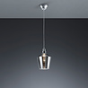 HLW LED LED Hanglamp met Glas Trion Colia - Rond Rookglas & Glans Chroom HLW LED LED Hanglamp met Glas Trion Colia - Rond Rookglas & Glans Chroom