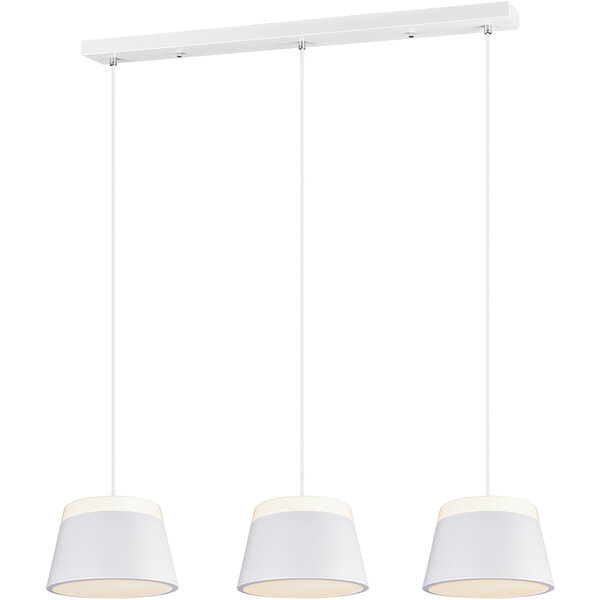 HLW LED Witte LED Hanglamp Trion Barnaness - 6-lichts, Mat Wit Aluminium, E14