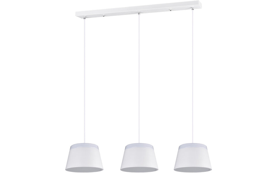 HLW LED Witte LED Hanglamp Trion Barnaness - 6-lichts, Mat Wit Aluminium, E14