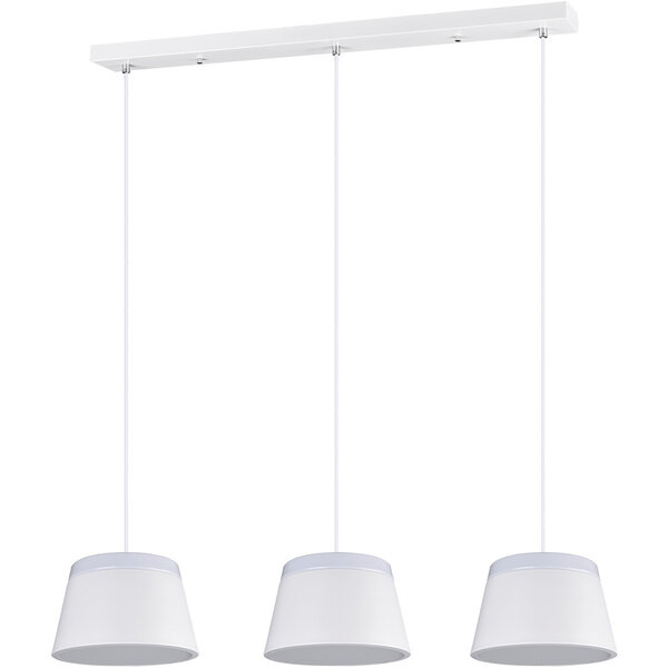 HLW LED Witte LED Hanglamp Trion Barnaness - 6-lichts, Mat Wit Aluminium, E14