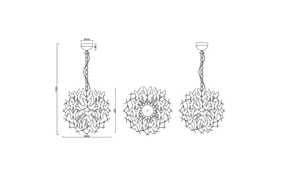 HLW LED LED Hanglamp Trion Baduli - 4-lichts LED lamp met G9 fitting en glans chroom HLW LED LED Hanglamp Trion Baduli - 4-lichts LED lamp met G9 fitting en glans chroom