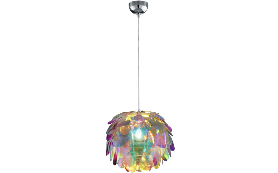 HLW LED LED Hanglamp Trion Klova - Mat Chroom Aluminium met E27 Fitting