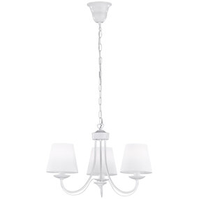 LED Hanglamp Mat Wit - 3-lichts Witte LED Lamp E14 LED Hanglamp Mat Wit - 3-lichts Witte LED Lamp E14