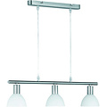LED Hanglamp Trion Dolina - 3-lichts Rond Mat Nikkel Aluminium E14