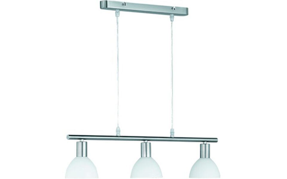 HLW LED LED Hanglamp Trion Dolina - 3-lichts Rond Mat Nikkel Aluminium E14