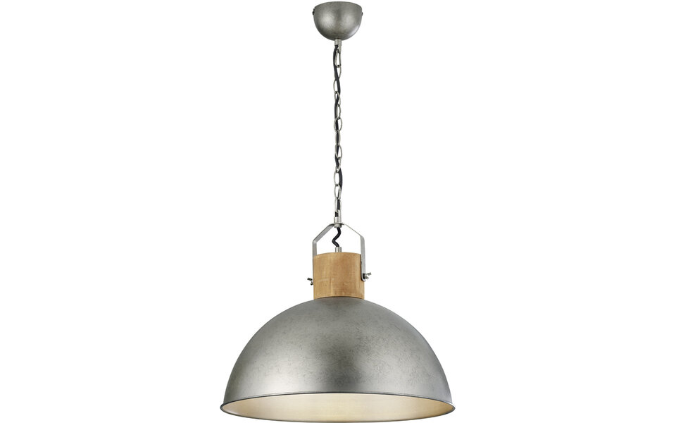 HLW LED LED Hanglamp Trion Delvira - Rond Aluminium, Antiek Nikkel, E27 Fitting