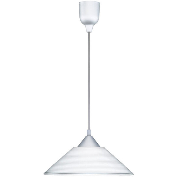 HLW LED Stoffen LED Hanglamp Trion Dikon - Witte LED Hanglamp met E27 Fitting, Rond Design HLW LED Stoffen LED Hanglamp Trion Dikon - Witte LED Hanglamp met E27 Fitting, Rond Design