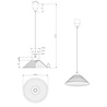 HLW LED Stoffen LED Hanglamp Trion Dikon - Witte LED Hanglamp met E27 Fitting, Rond Design HLW LED Stoffen LED Hanglamp Trion Dikon - Witte LED Hanglamp met E27 Fitting, Rond Design