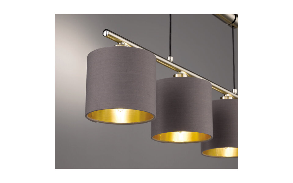 HLW LED LED Hanglamp Trion Gorino - 4-lichts, Mat Bruin Aluminium met E14 fittingen HLW LED LED Hanglamp Trion Gorino - 4-lichts, Mat Bruin Aluminium met E14 fittingen