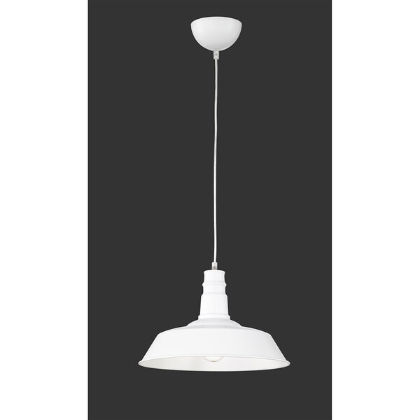 HLW LED Witte LED Hanglamp Trion Wulo - Rond Aluminium, E27 Fitting, Mat Wit HLW LED Witte LED Hanglamp Trion Wulo - Rond Aluminium, E27 Fitting, Mat Wit