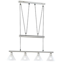 LED Hanglamp Trion Stomun - 4-lichts Mat Nikkel Aluminium