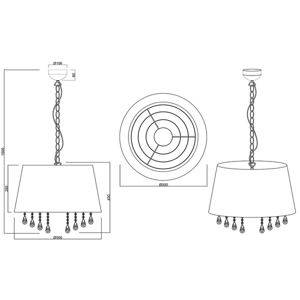 HLW LED Zwarte LED Hanglamp Trion Lorena - Moderne LED Lamp met 3 Lichtpunten en E14 Fitting HLW LED Zwarte LED Hanglamp Trion Lorena - Moderne LED Lamp met 3 Lichtpunten en E14 Fitting