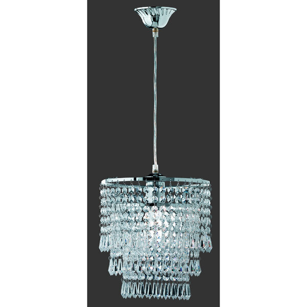 HLW LED LED Hanglamp Trion Oranta - Rond, Mat Chroom, E27 Fitting, 1-lichts