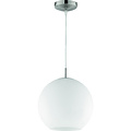 LED Hanglamp Trion Mono XL - Rond, Mat Nikkel, Aluminium, E27 Fitting