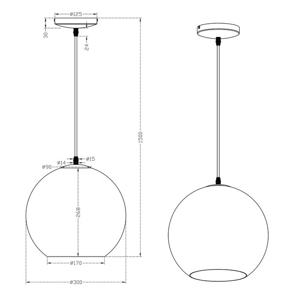 HLW LED LED Hanglamp Trion Mono XL - Rond, Mat Nikkel, Aluminium, E27 Fitting HLW LED LED Hanglamp Trion Mono XL - Rond, Mat Nikkel, Aluminium, E27 Fitting