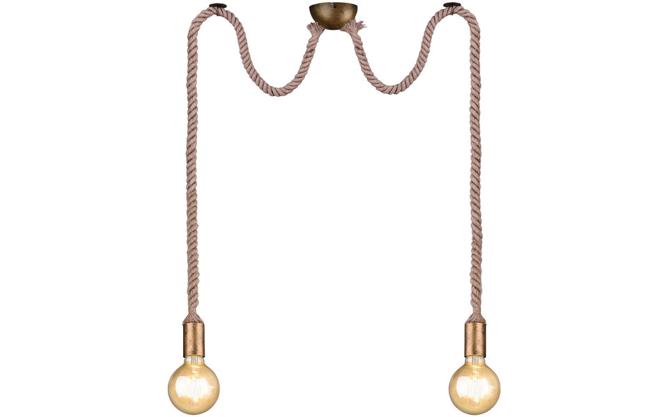 HLW LED Bronzen LED Hanglamp - Stijlvolle aluminium LED lamp met dubbele E27 fitting