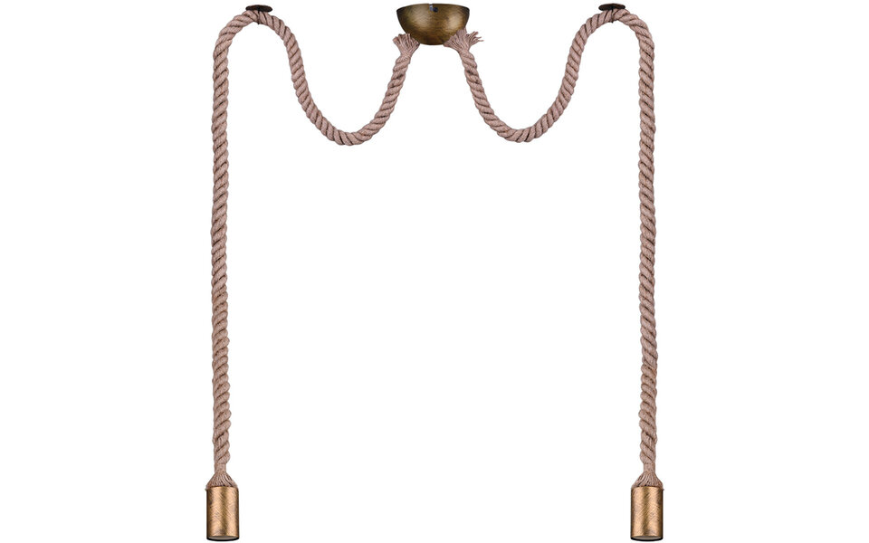 HLW LED Bronzen LED Hanglamp - Stijlvolle aluminium LED lamp met dubbele E27 fitting