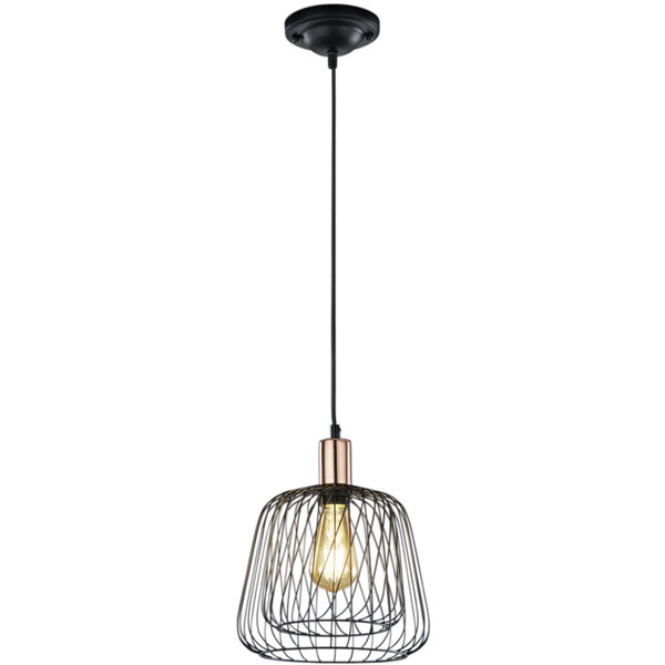 HLW LED Zwarte LED Hanglamp Trion Simon - Modern Design met E27 Fitting