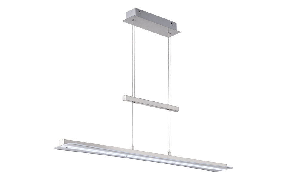 HLW LED 18W Dimbare LED Hanglamp Mat Nikkel - Aanpasbare Kleur & Hoogte