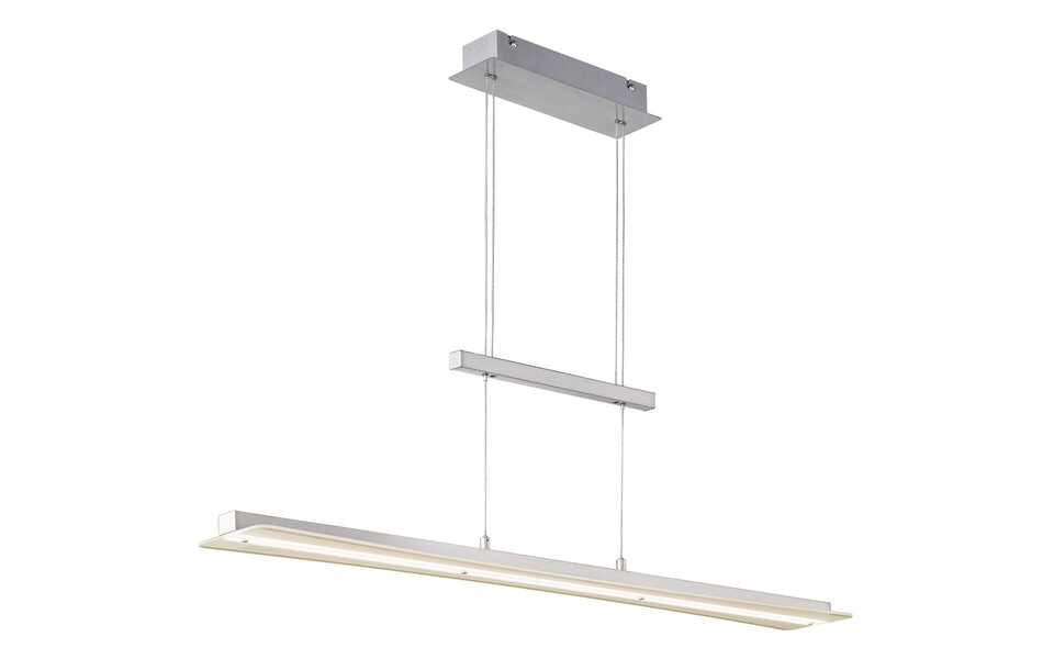 HLW LED 18W Dimbare LED Hanglamp Mat Nikkel - Aanpasbare Kleur & Hoogte