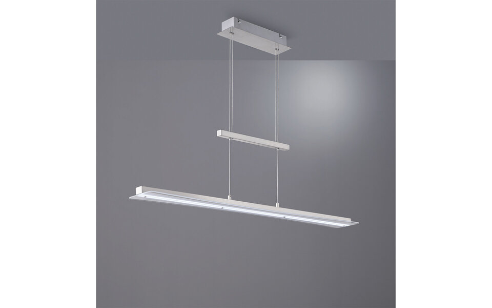 HLW LED 18W Dimbare LED Hanglamp Mat Nikkel - Aanpasbare Kleur & Hoogte