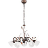 HLW LED LED Hanglamp Trion Trada - Rond 5-lichts Armatuur in Antiek Roestkleur