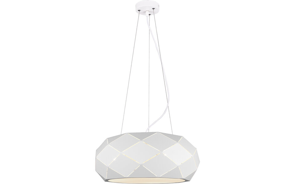 HLW LED LED Hanglamp Mat Wit - 3-lichts Rond Aluminium met E27 Fitting