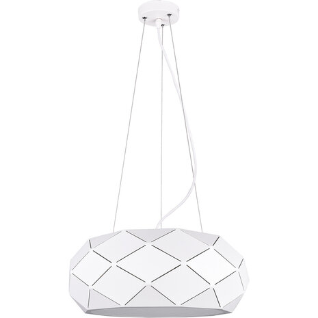 HLW LED LED Hanglamp Mat Wit - 3-lichts Rond Aluminium met E27 Fitting HLW LED LED Hanglamp Mat Wit - 3-lichts Rond Aluminium met E27 Fitting