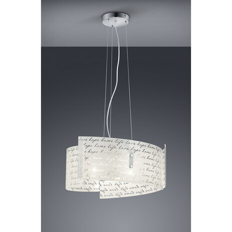 HLW LED LED Hanglamp Mat Wit - Trion Sonu 3-lichts met E27 fitting en aluminium