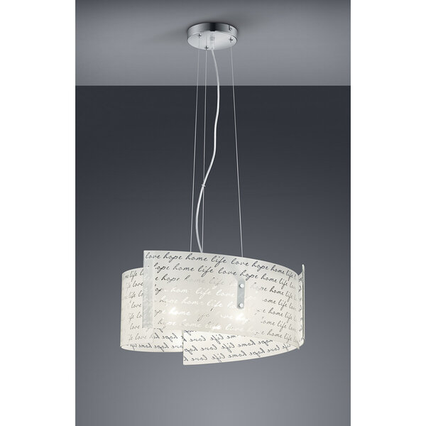 HLW LED LED Hanglamp Mat Wit - Trion Sonu 3-lichts met E27 fitting en aluminium