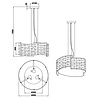HLW LED LED Hanglamp Mat Wit - Trion Sonu 3-lichts met E27 fitting en aluminium
