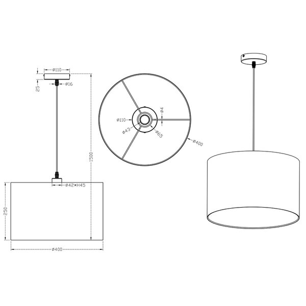 HLW LED Zwarte LED Hanglamp Trion Hotia - Rond, Mat Zwart Aluminium, E27 Fitting HLW LED Zwarte LED Hanglamp Trion Hotia - Rond, Mat Zwart Aluminium, E27 Fitting