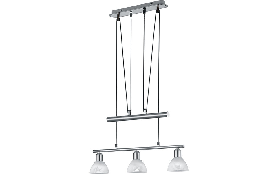 HLW LED Witte LED Hanglamp Trion Levino - Warm Wit 3000K - Mat Nikkel Aluminium HLW LED Witte LED Hanglamp Trion Levino - Warm Wit 3000K - Mat Nikkel Aluminium