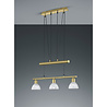 HLW LED Luxueuze Witte & Gouden LED Hanglamp - 3-lichts, Warm Wit 3000K, Aluminium