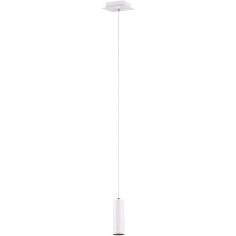 HLW LED Witte LED Hanglamp Trion Mary - Mat Wit Aluminium, GU10 Fitting, 1-lichts HLW LED Witte LED Hanglamp Trion Mary - Mat Wit Aluminium, GU10 Fitting, 1-lichts