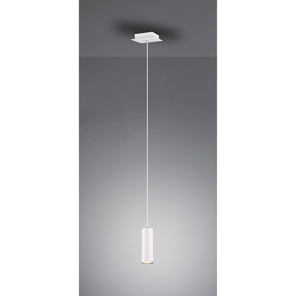 HLW LED Witte LED Hanglamp Trion Mary - Mat Wit Aluminium, GU10 Fitting, 1-lichts HLW LED Witte LED Hanglamp Trion Mary - Mat Wit Aluminium, GU10 Fitting, 1-lichts