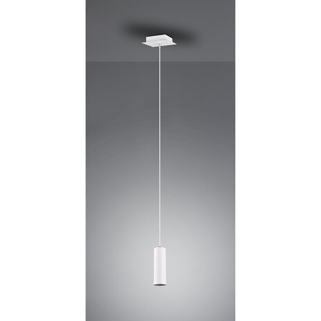 HLW LED Witte LED Hanglamp Trion Mary - Mat Wit Aluminium, GU10 Fitting, 1-lichts HLW LED Witte LED Hanglamp Trion Mary - Mat Wit Aluminium, GU10 Fitting, 1-lichts