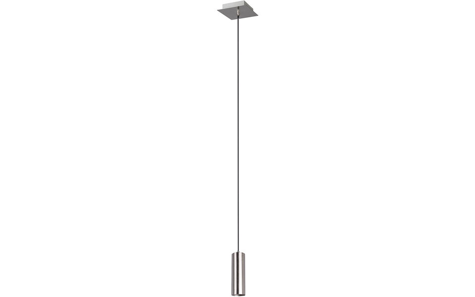 HLW LED LED Hanglamp Trion Mary - 1-lichts Vierkant Mat Nikkel met GU10 Fitting