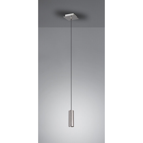 HLW LED LED Hanglamp Trion Mary - 1-lichts Vierkant Mat Nikkel met GU10 Fitting HLW LED LED Hanglamp Trion Mary - 1-lichts Vierkant Mat Nikkel met GU10 Fitting