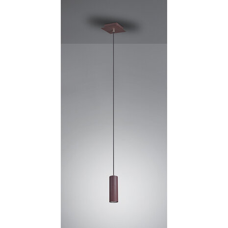HLW LED LED Hanglamp Trion Mary - Roestkleurige LED Lamp met GU10 Fitting, 1-lichts, Aluminium HLW LED LED Hanglamp Trion Mary - Roestkleurige LED Lamp met GU10 Fitting, 1-lichts, Aluminium