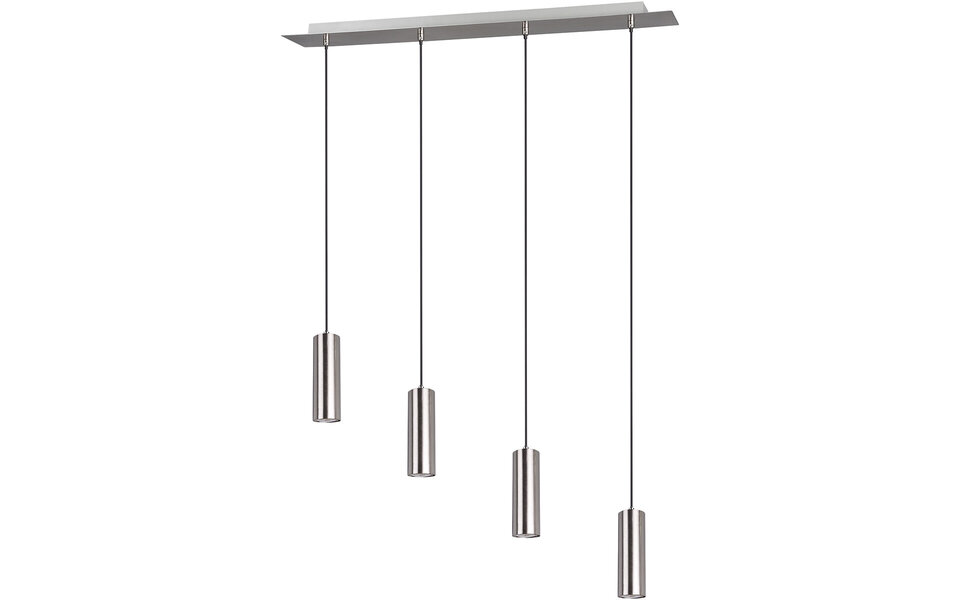 HLW LED LED Hanglamp Trion Mary - 4-lichts GU10 Fittingen, Mat Nikkel, Aluminium