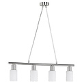 Trion Smast LED Hanglamp - Mat Nikkel, Aluminium & 4x E14 Fitting