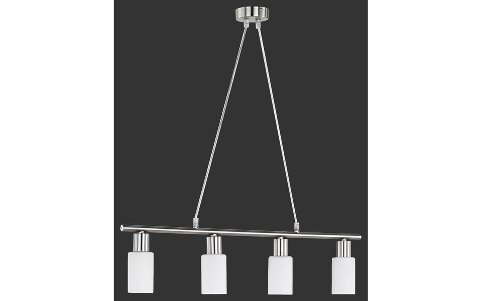 HLW LED Trion Smast LED Hanglamp - Mat Nikkel, Aluminium & 4x E14 Fitting
