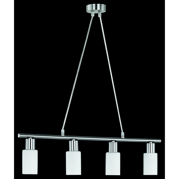 HLW LED Trion Smast LED Hanglamp - Mat Nikkel, Aluminium & 4x E14 Fitting