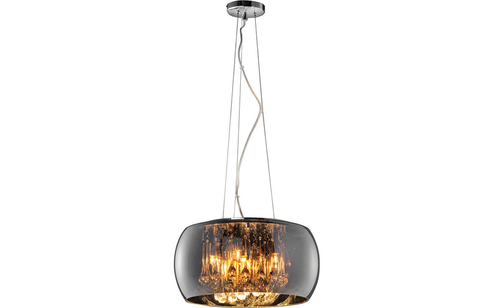 HLW LED LED Hanglamp met Glas - Trion Vapiro 5-lichts Rond Mat Chroom, G9 Fitting HLW LED LED Hanglamp met Glas - Trion Vapiro 5-lichts Rond Mat Chroom, G9 Fitting