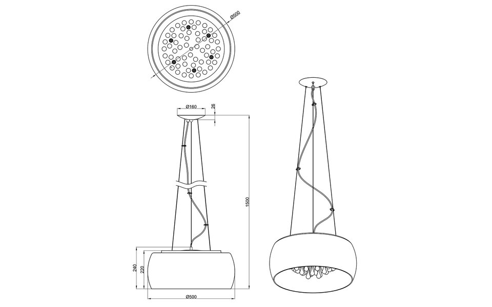 HLW LED LED Hanglamp met Glas - Trion Vapiro 6-lichts Rond Mat Chroom LED Lamp HLW LED LED Hanglamp met Glas - Trion Vapiro 6-lichts Rond Mat Chroom LED Lamp